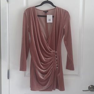 Topshop Dusty Pink Party Dress
